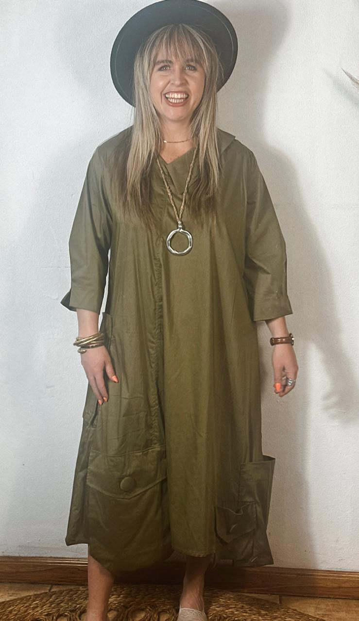 Lottie Dress Olive