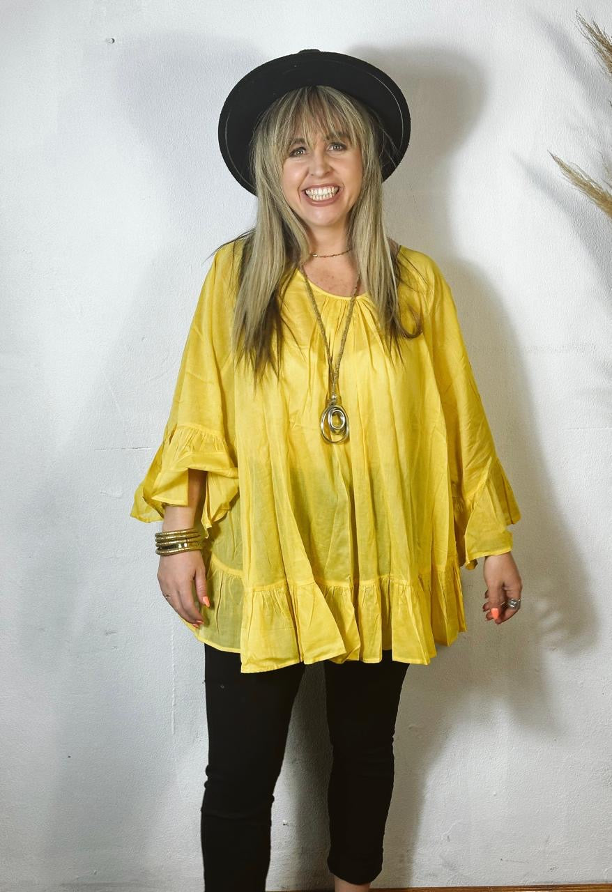 Yana Top Mustard