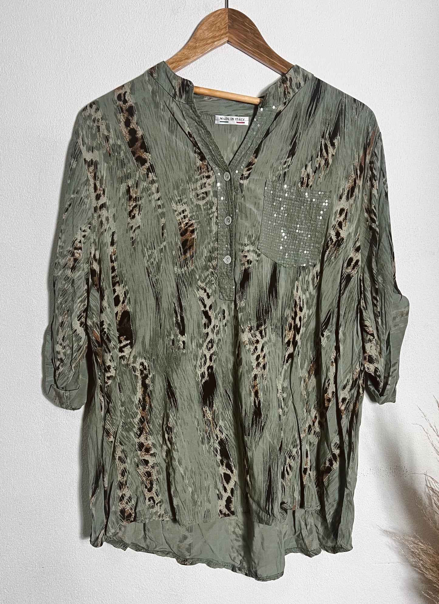 Fiona glitter pocket top