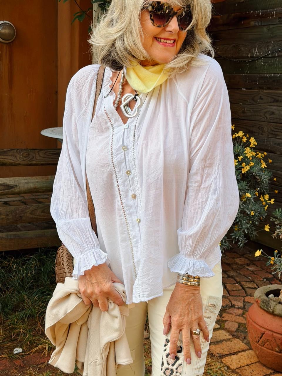 Leona Top white