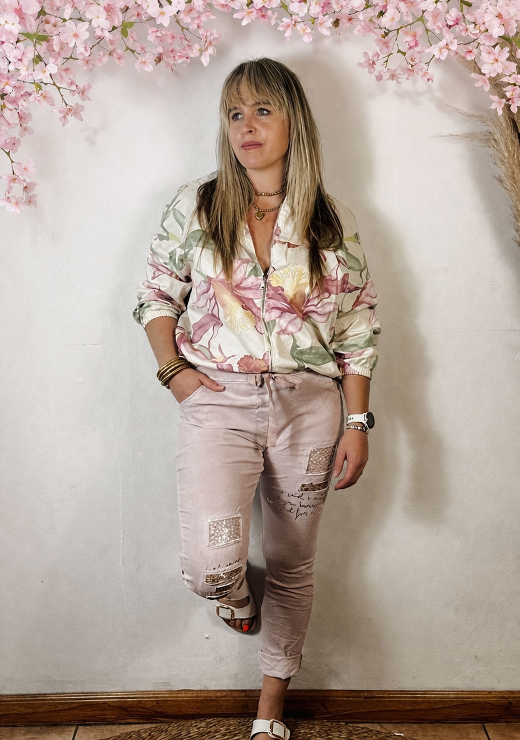 Willow Floral Jacket Beige