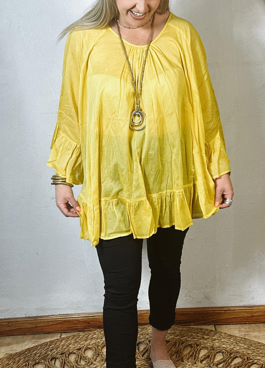 Yana Top Mustard