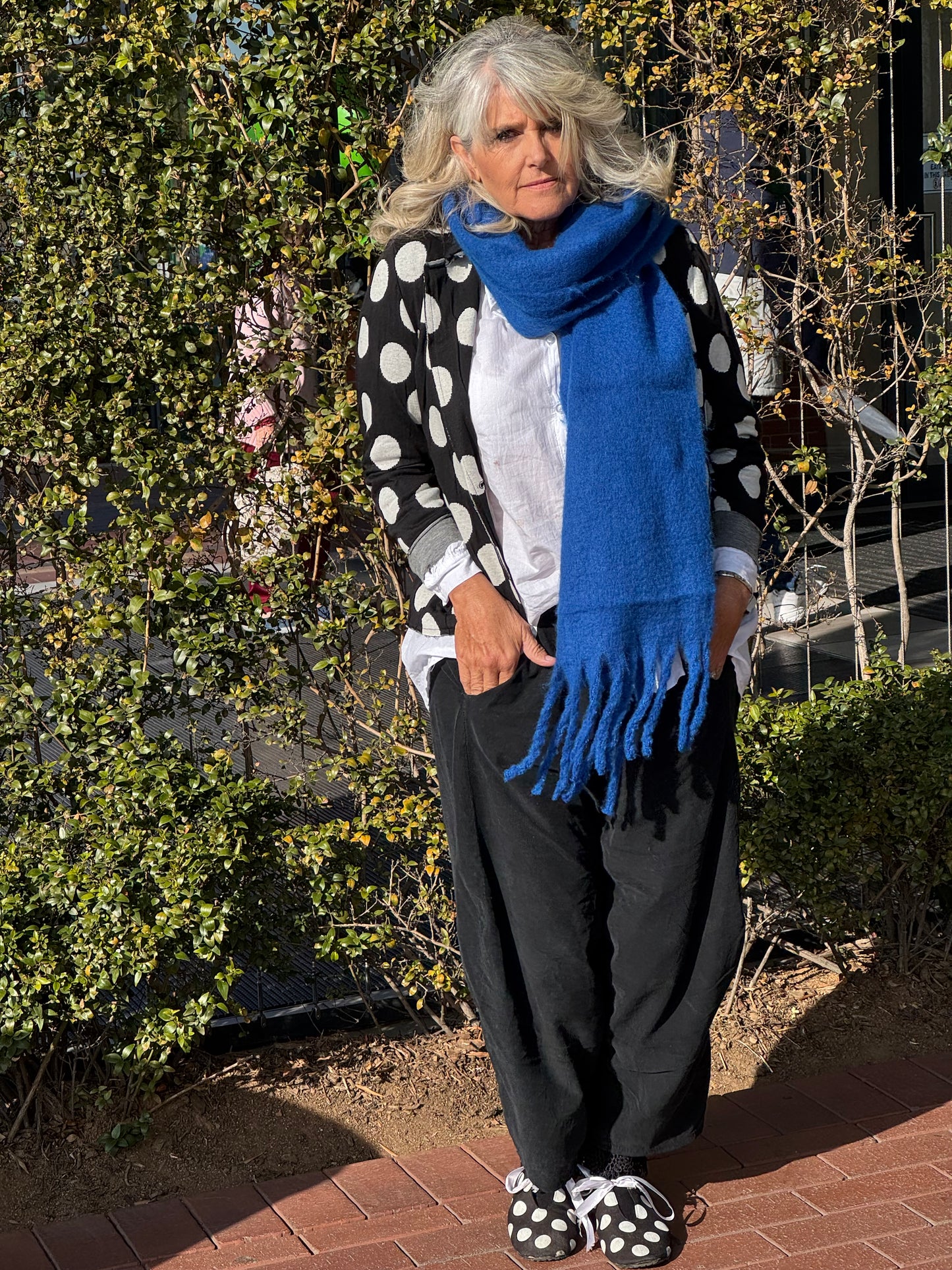 Fluff plain scarf