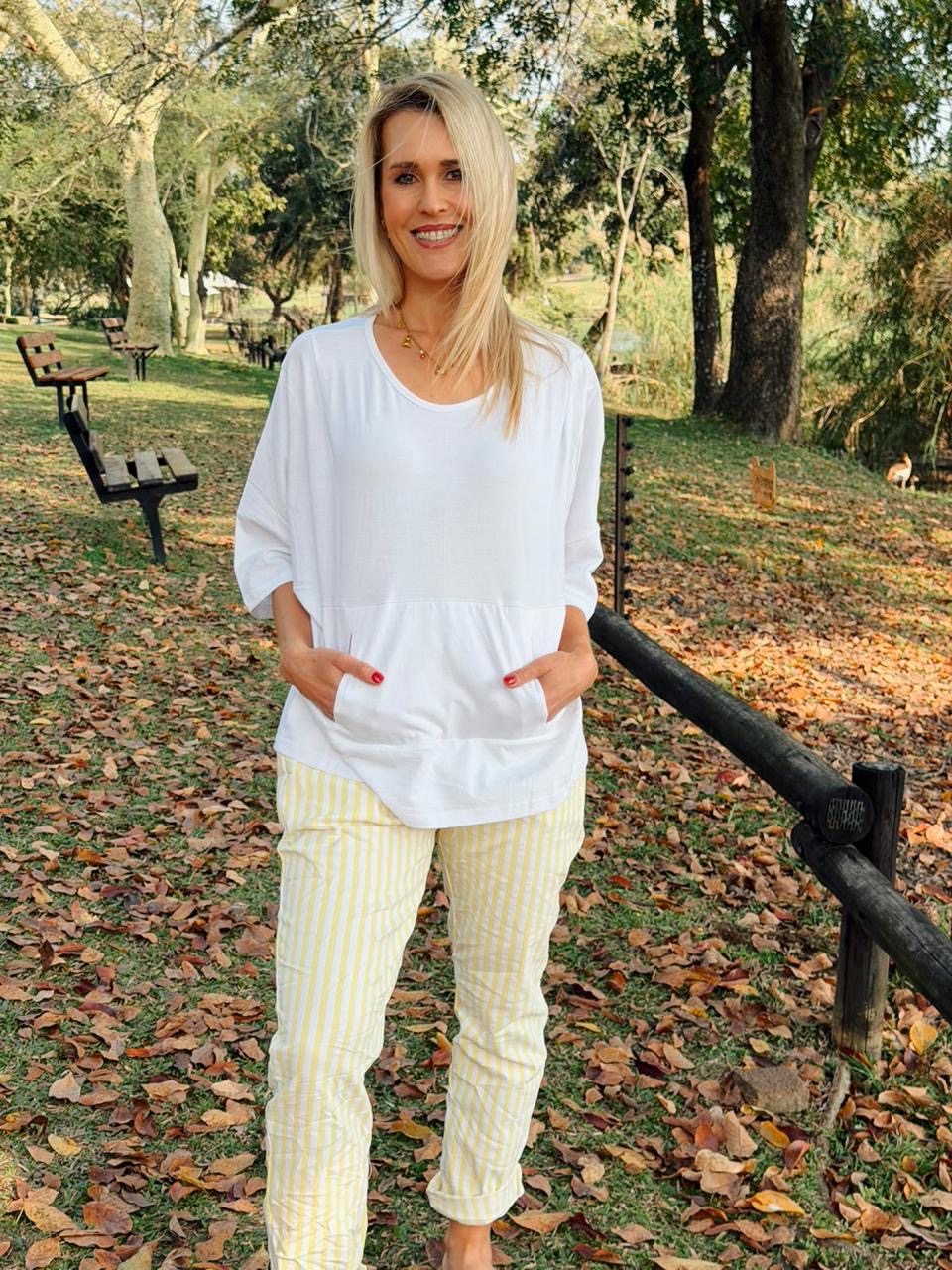 Stripe Magic Pants Yellow