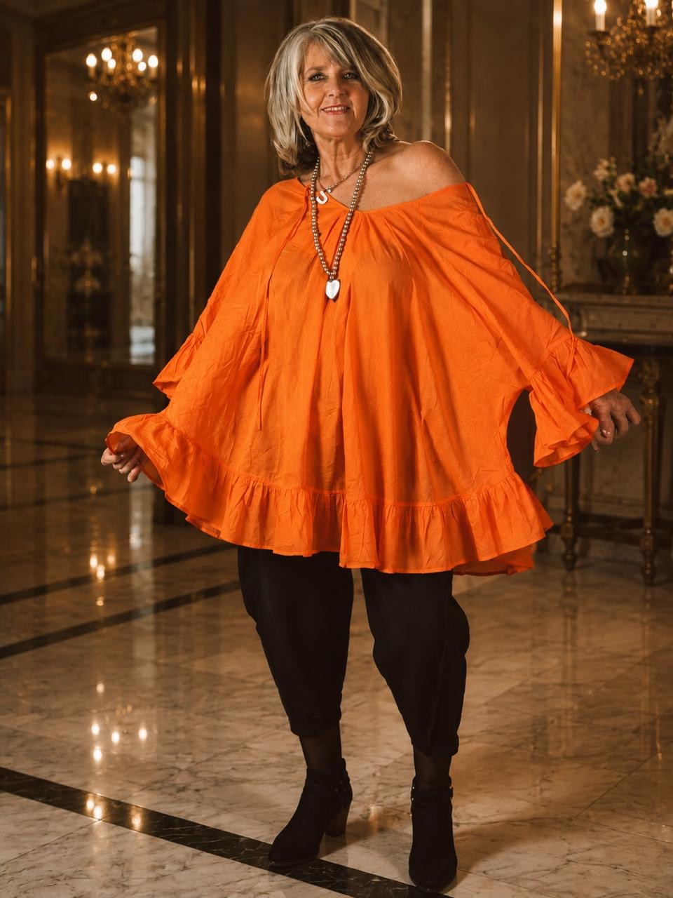 Yana Top Orange