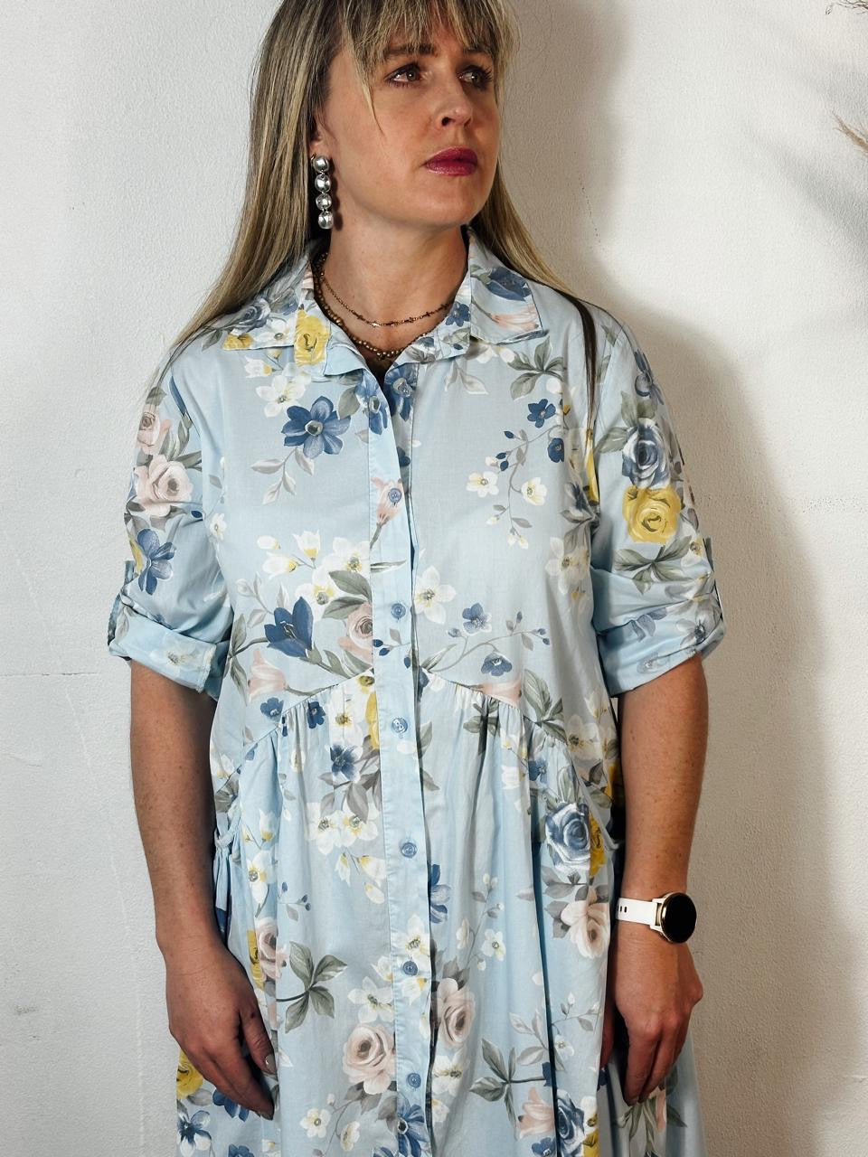 Vintage Dress L/Blue