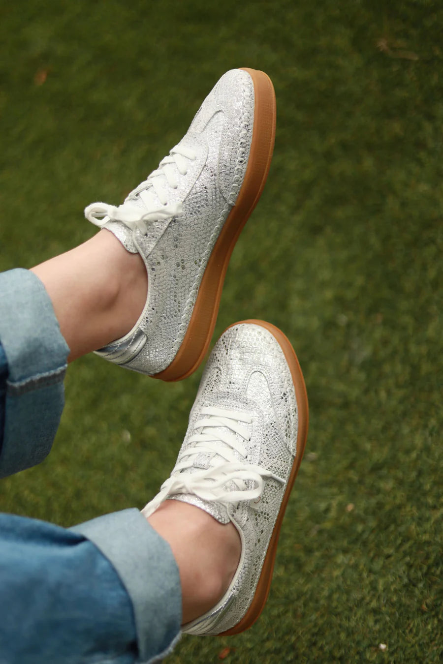 Wendy julz silver sneaker