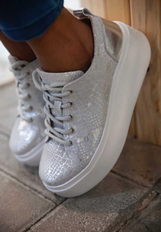 Bari silver snake julz shoe