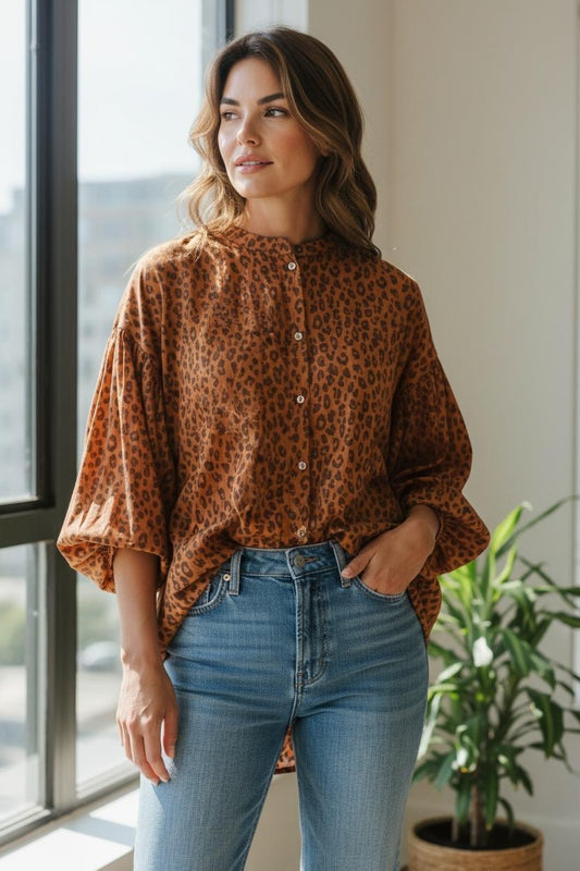 Verdi Leopard Top