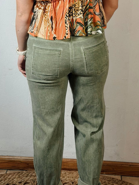 Zip Magic Pants Green