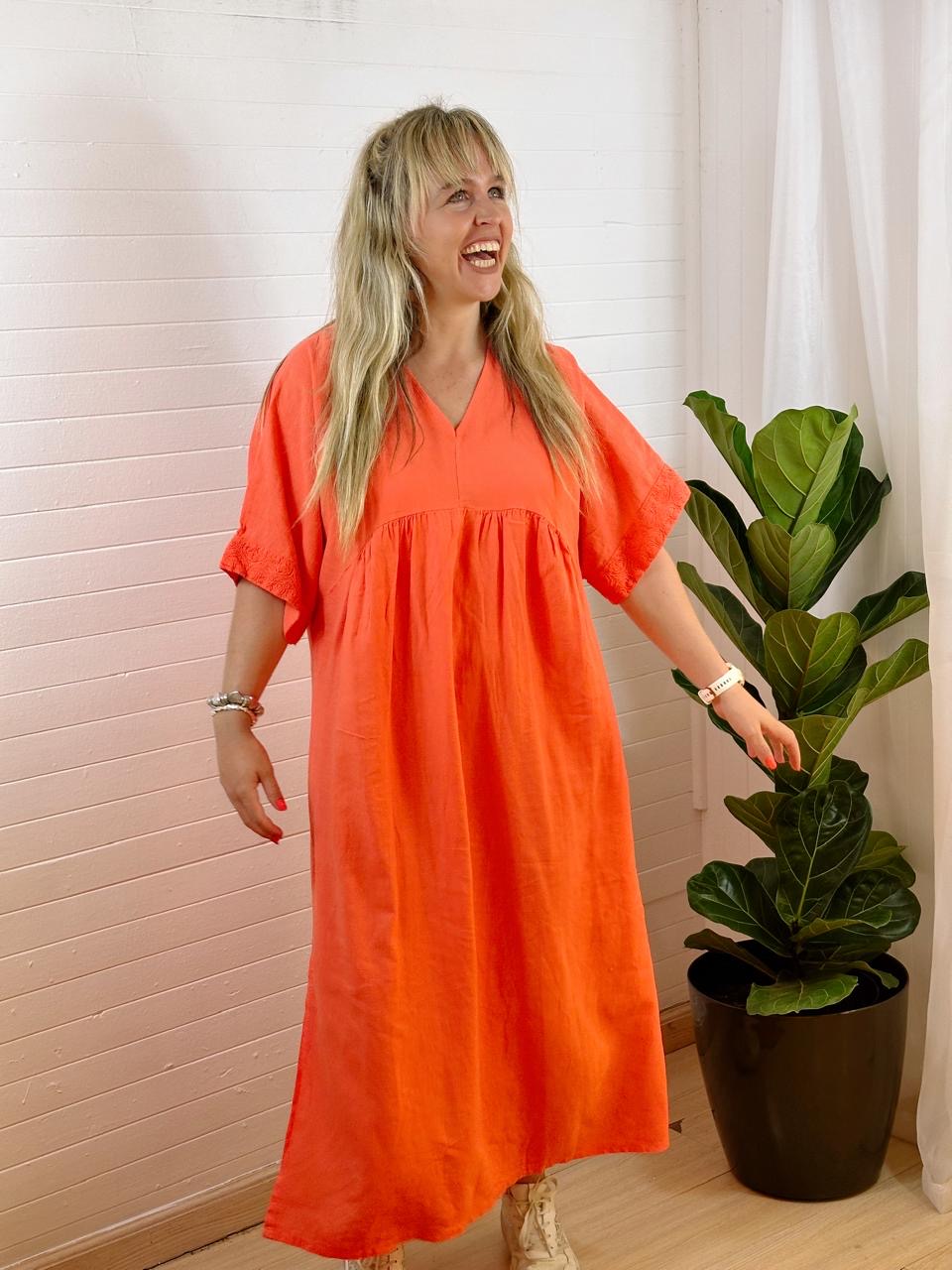 Kali linen dress