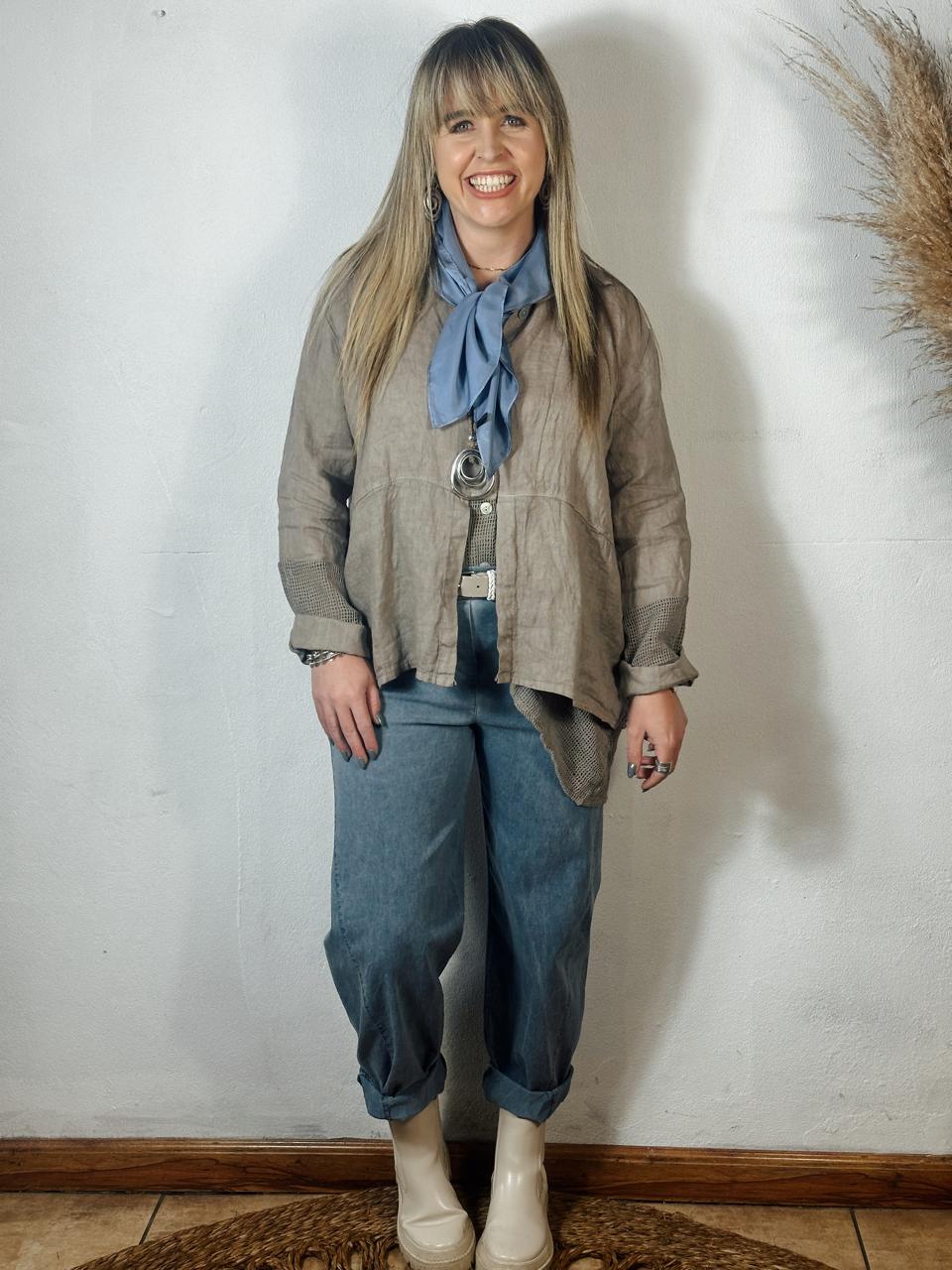 Michelle Linen Top