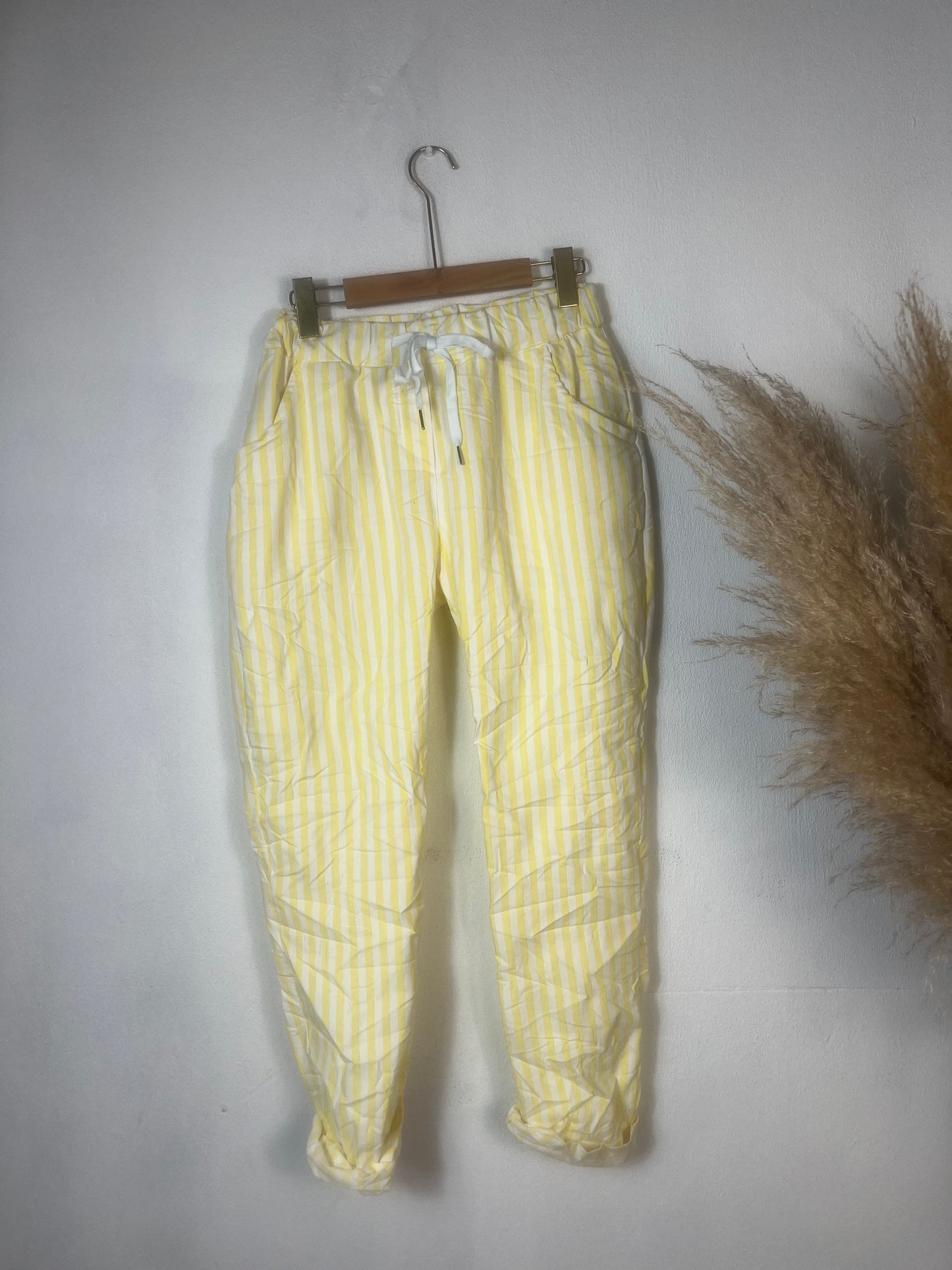 Stripe Magic Pants Yellow