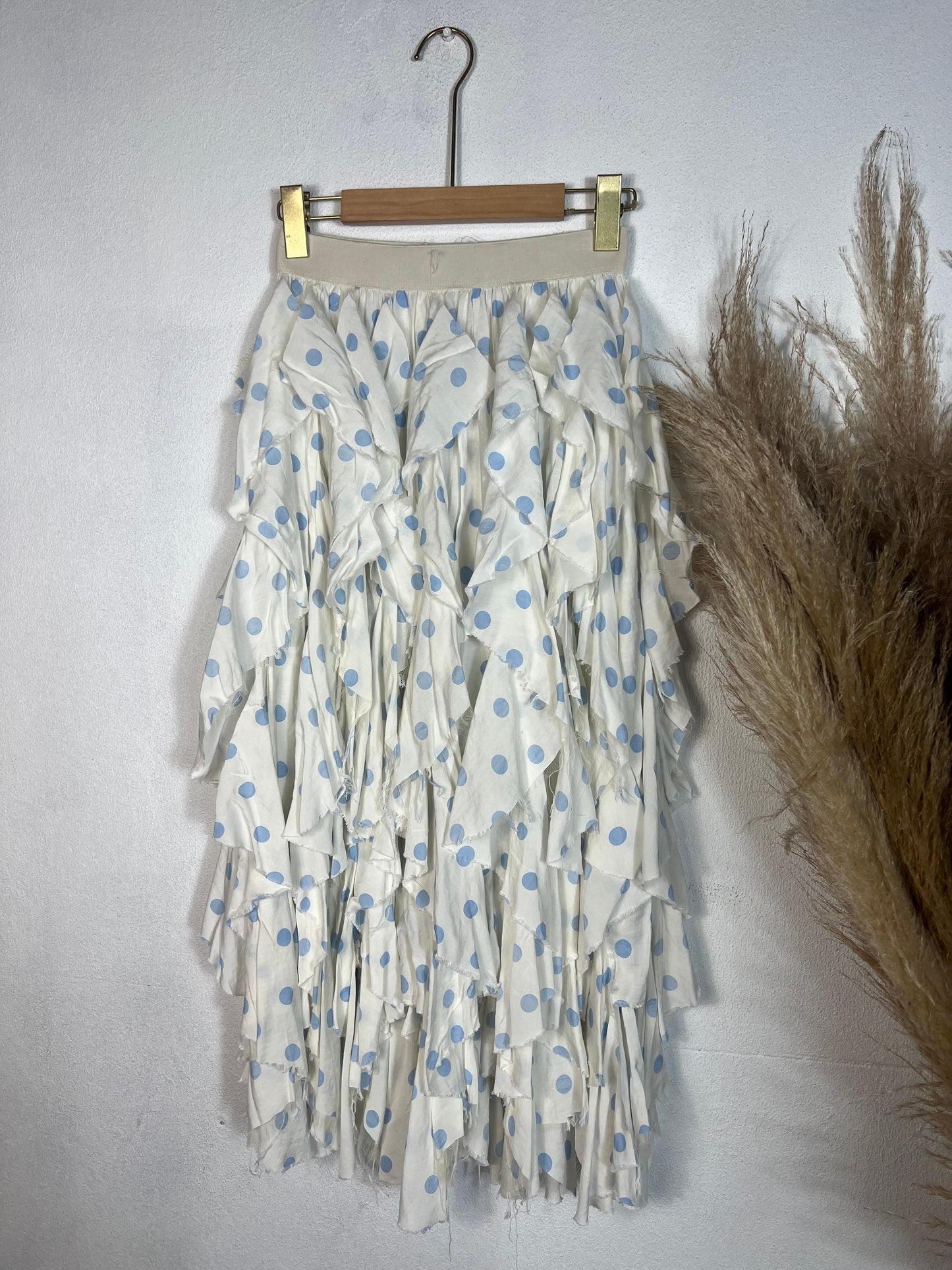 Funky Polka Skirt White