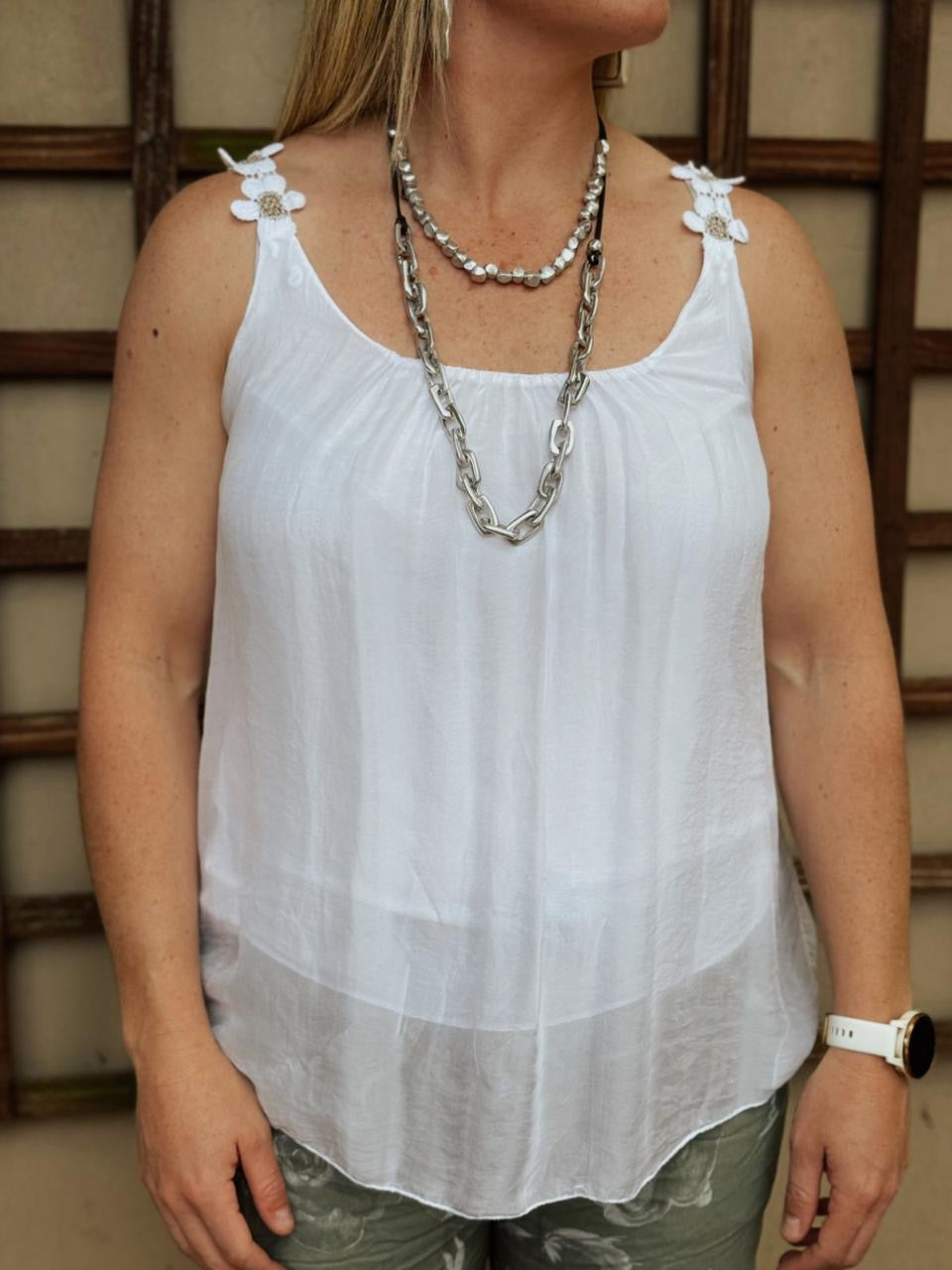Blossom silk top