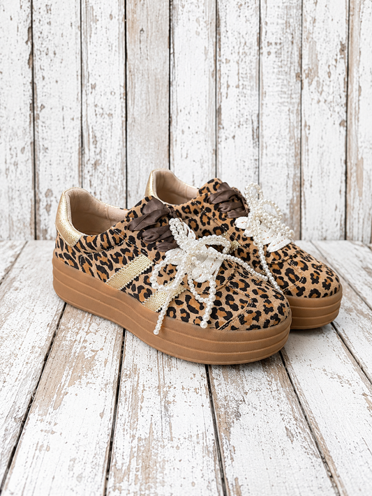 Bree julz shoe leopard and gold