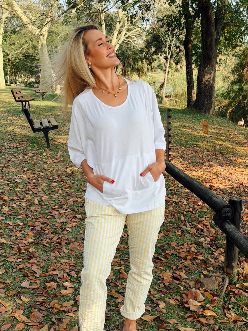 Stripe Magic Pants Yellow