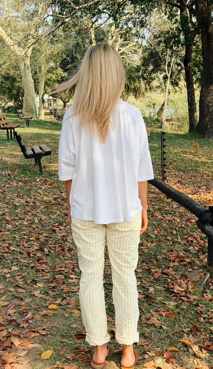 Stripe Magic Pants Yellow