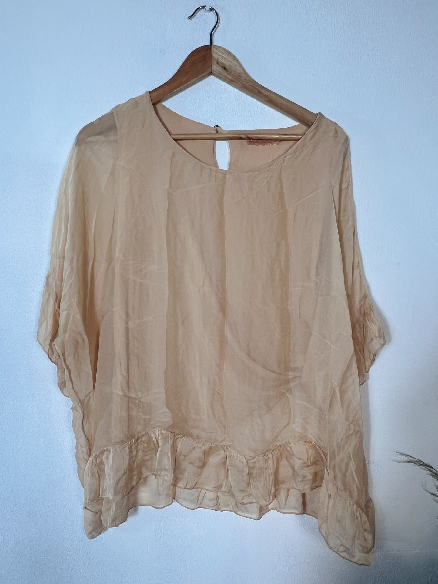Silk Frill Top
