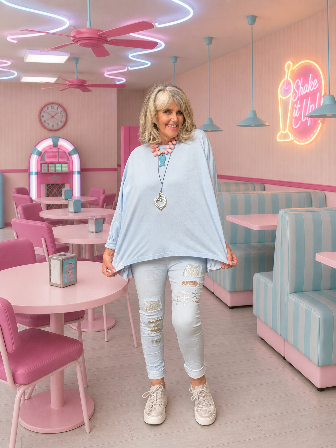 Pamela Top Blue