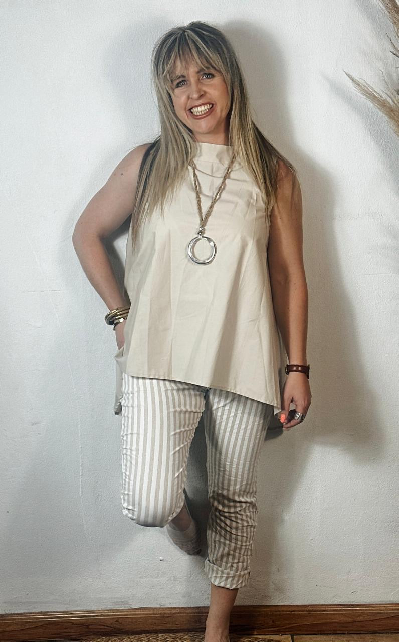 Tisha Exclusive Top Beige