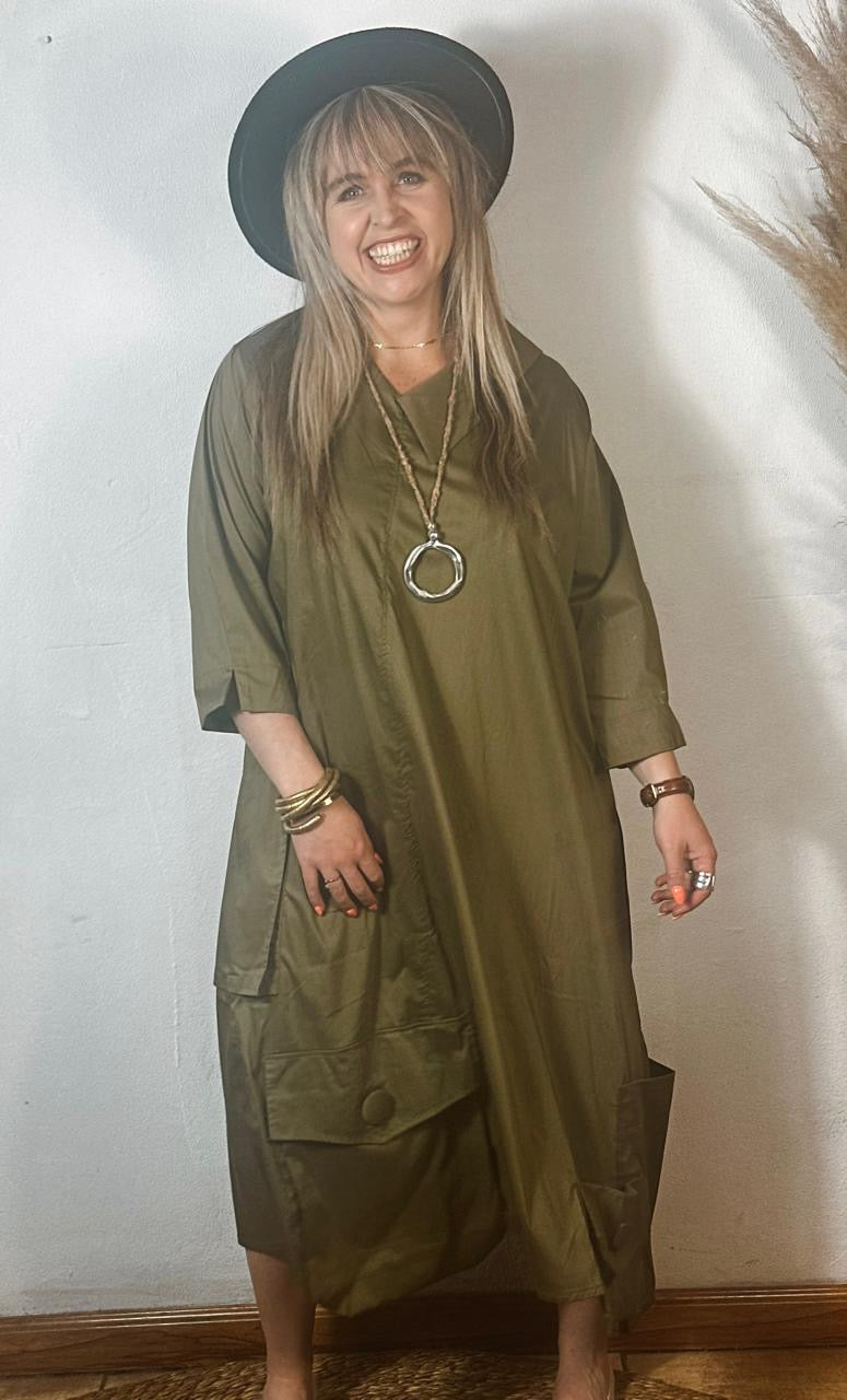 Lottie Dress Olive