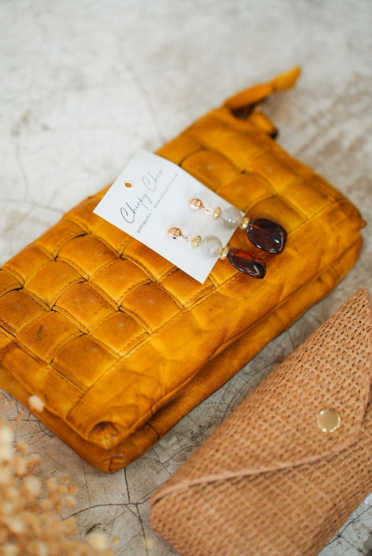 Bubble leather bag