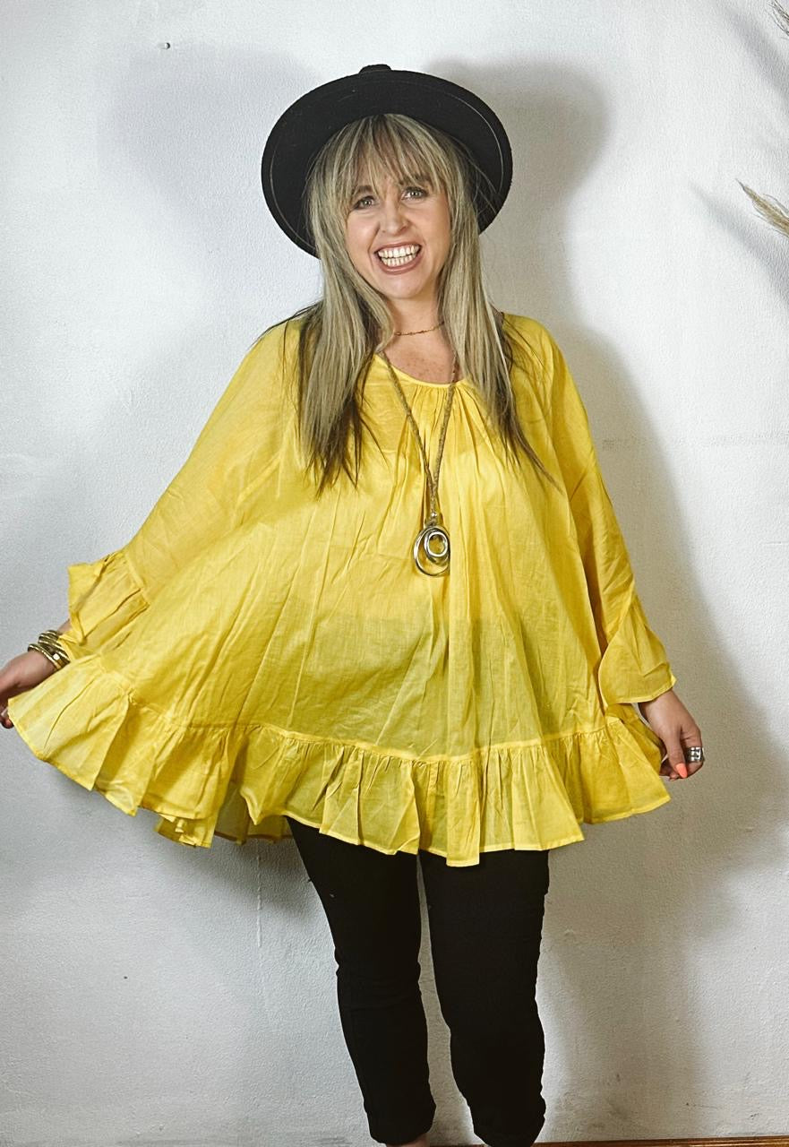 Yana Top Mustard