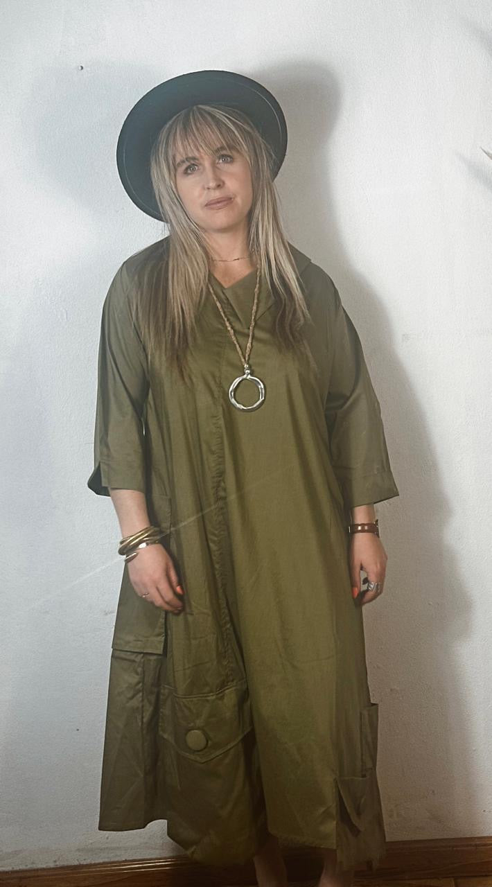 Lottie Dress Olive