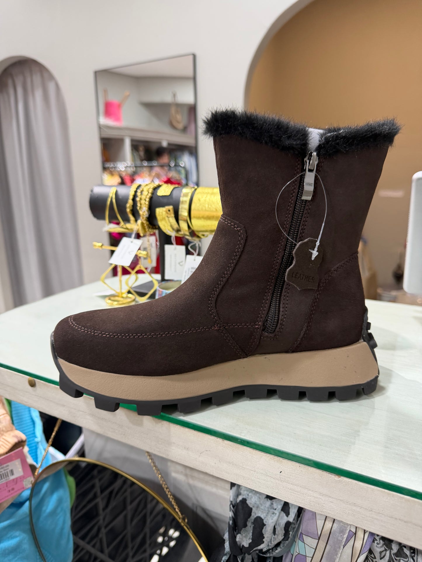 Jet chestnut julz shoe