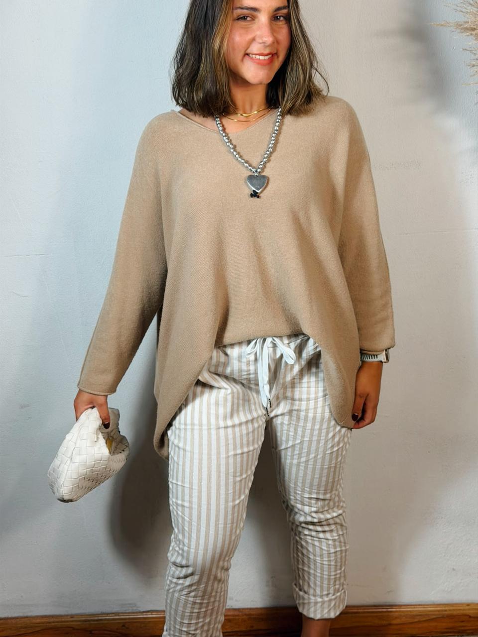 Zelma Jersey  Beige