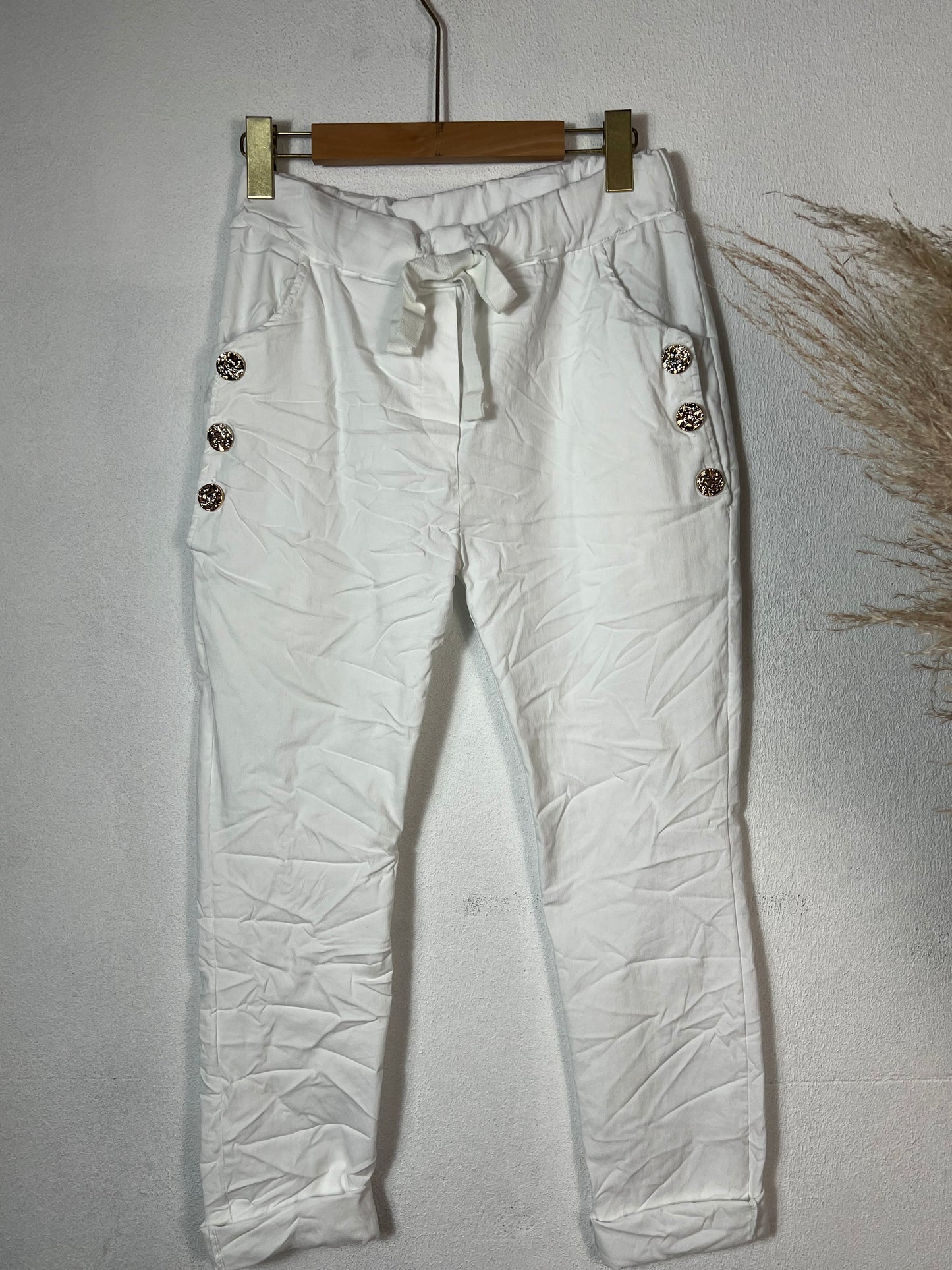 Evie Magic Pants White