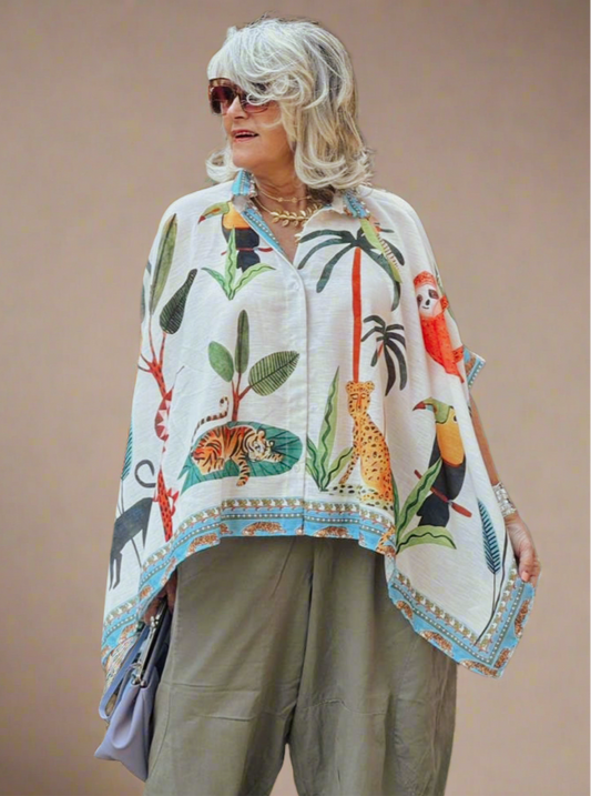 Bird Print top