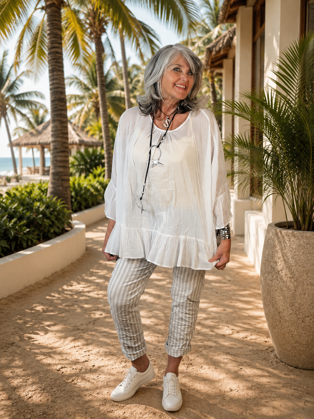 Yana Top White
