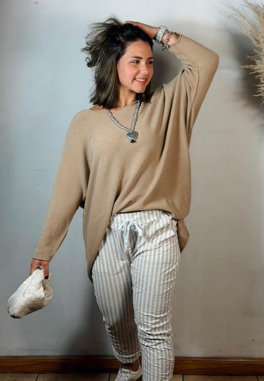 Zelma Jersey  Beige