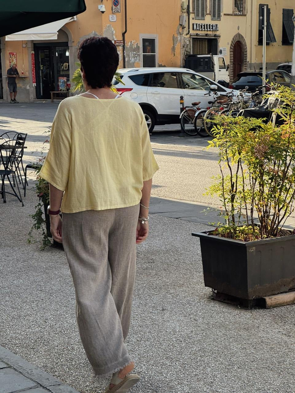 Wendy linen top