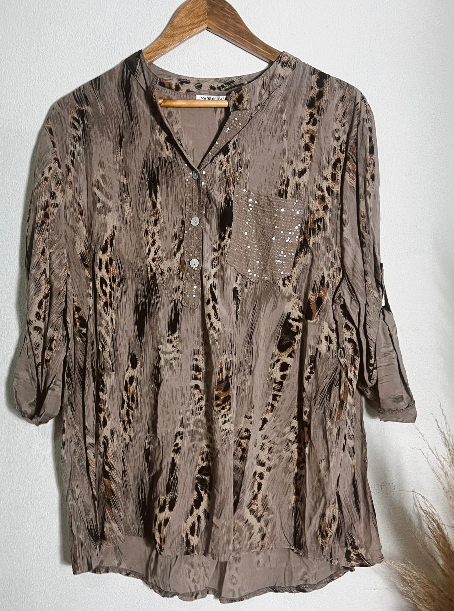 Fiona glitter pocket top