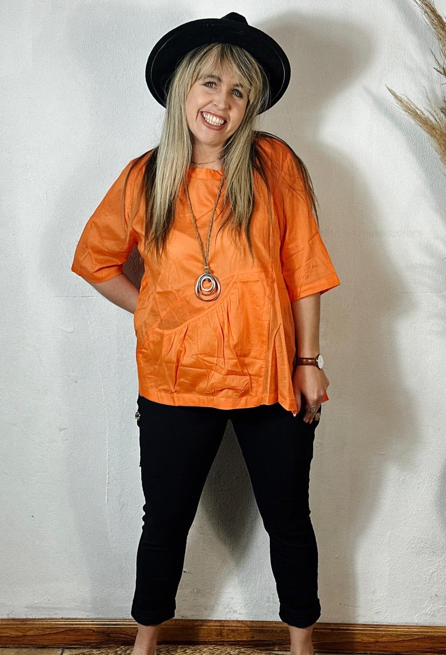 Yashvee Top Orange