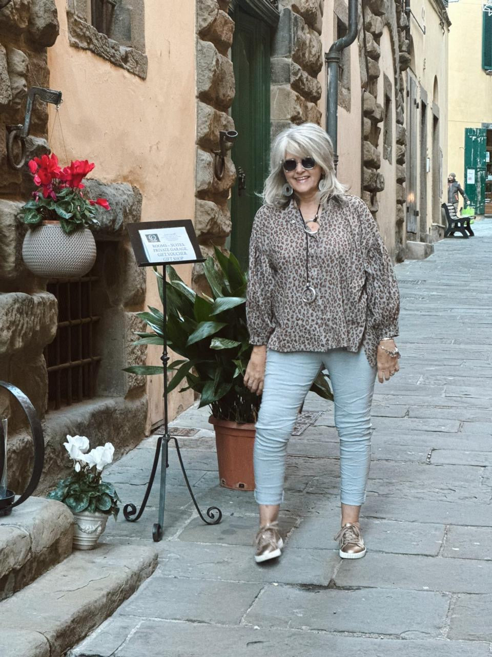 Verdi Leopard Top