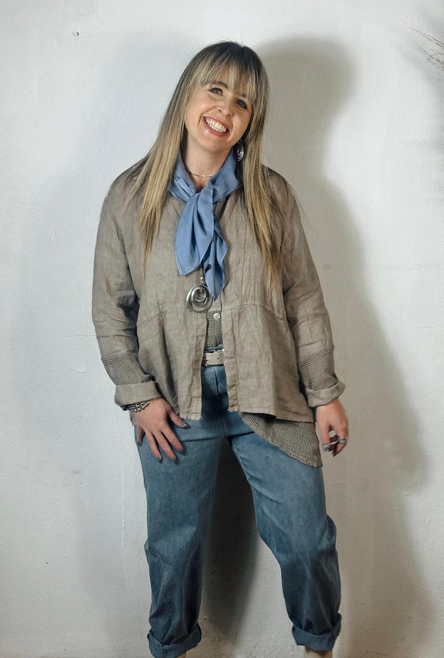 Michelle Linen Top