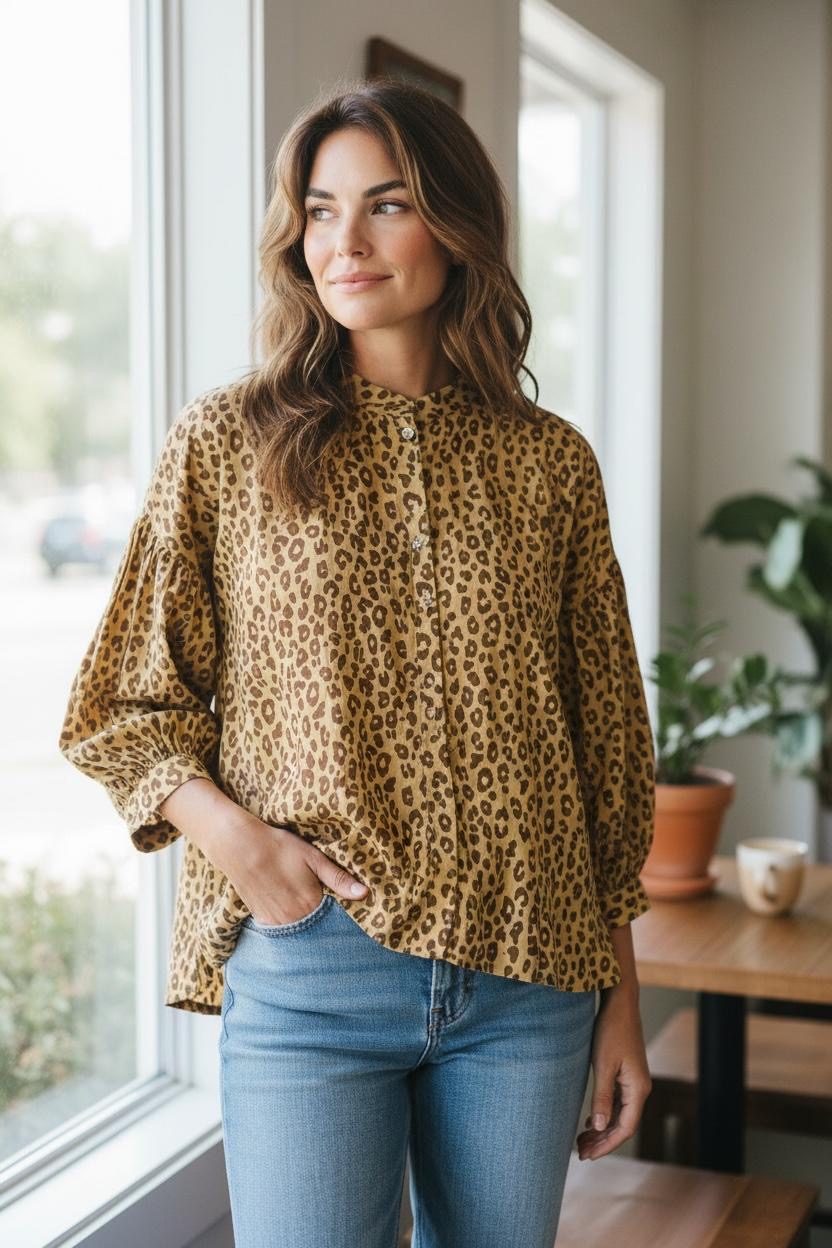Verdi Leopard Top