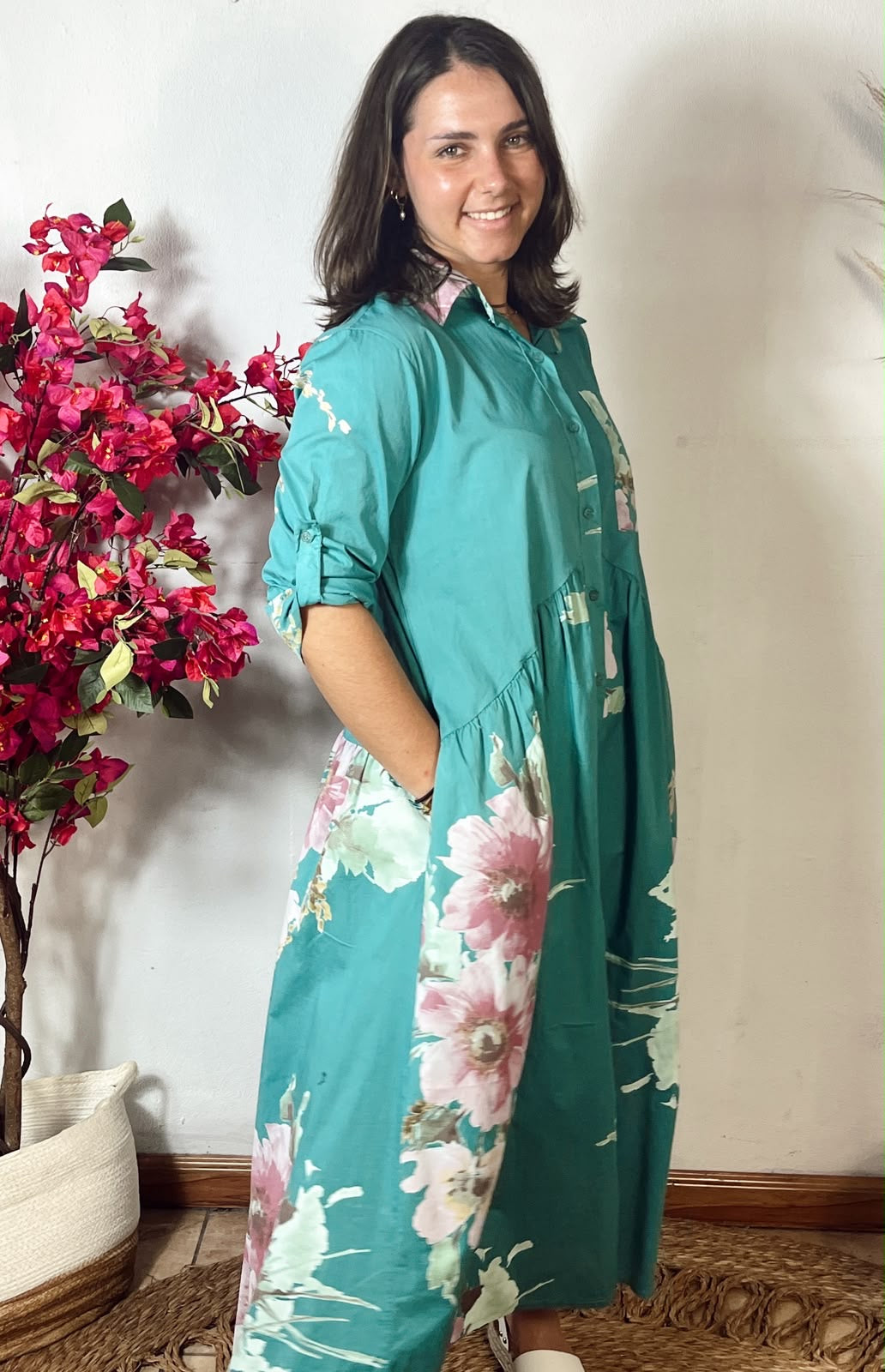 Winnie Dress Green