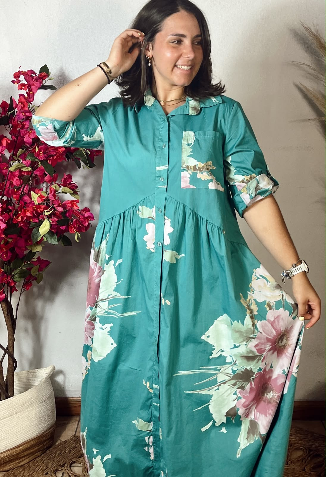Winnie Dress Green