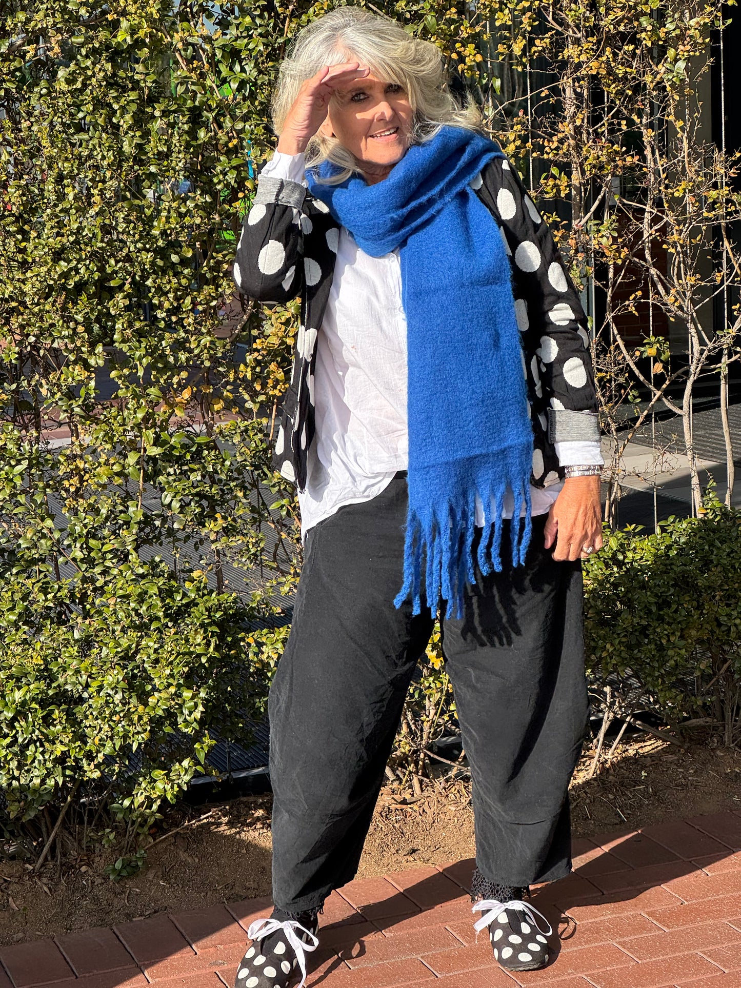Fluff plain scarf