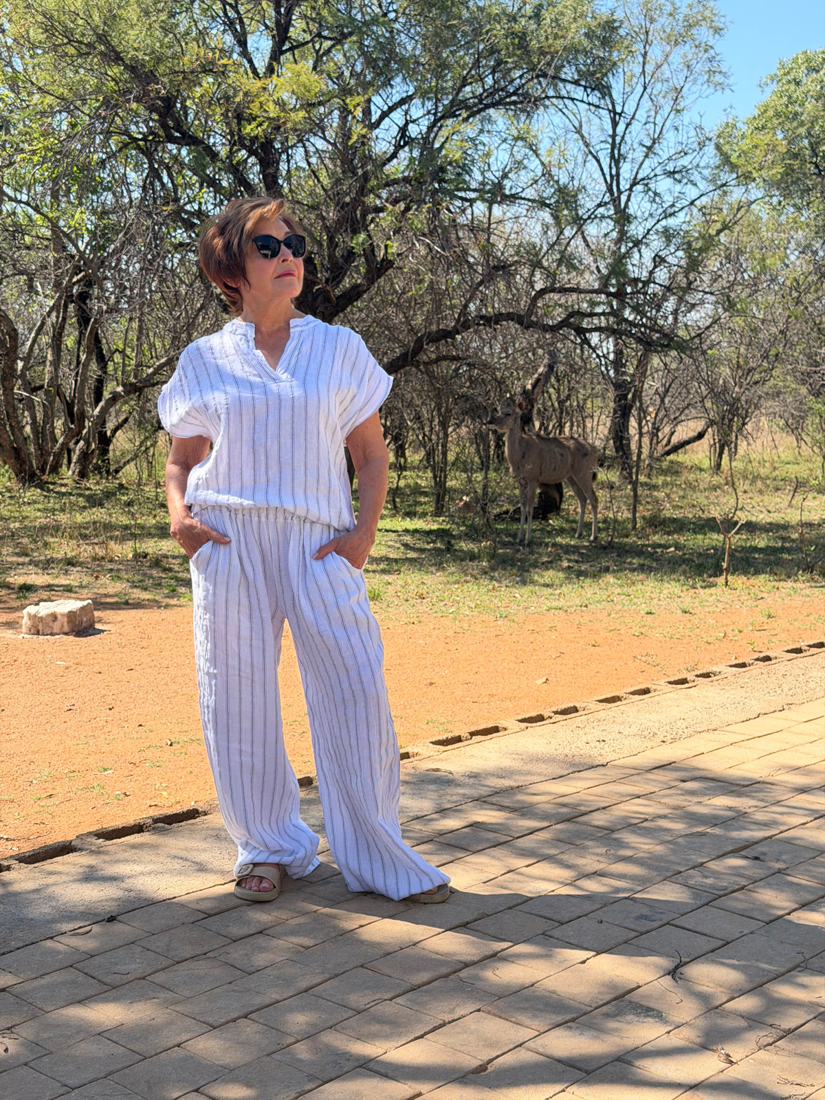 Zinnia Pants White