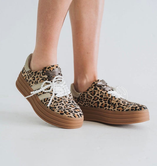 Bree julz shoe leopard and gold