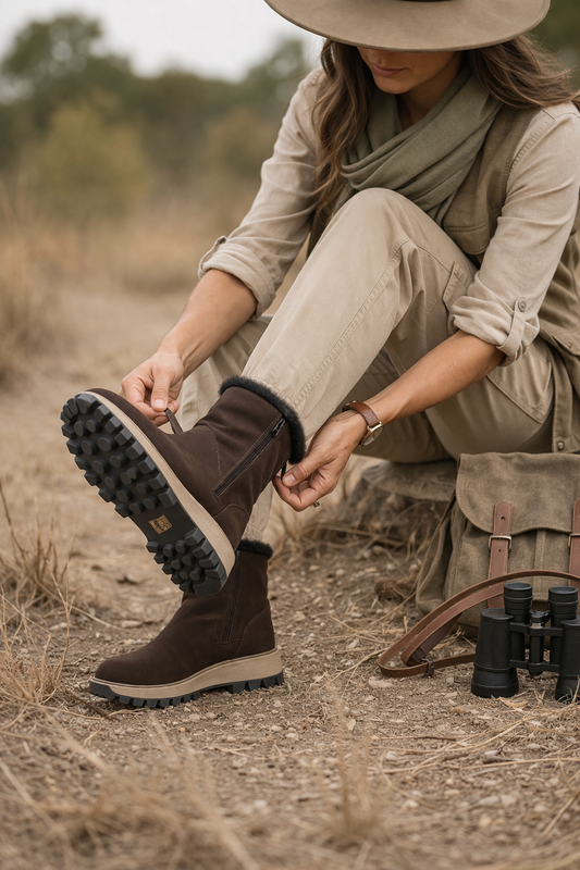 Jet chestnut julz shoe