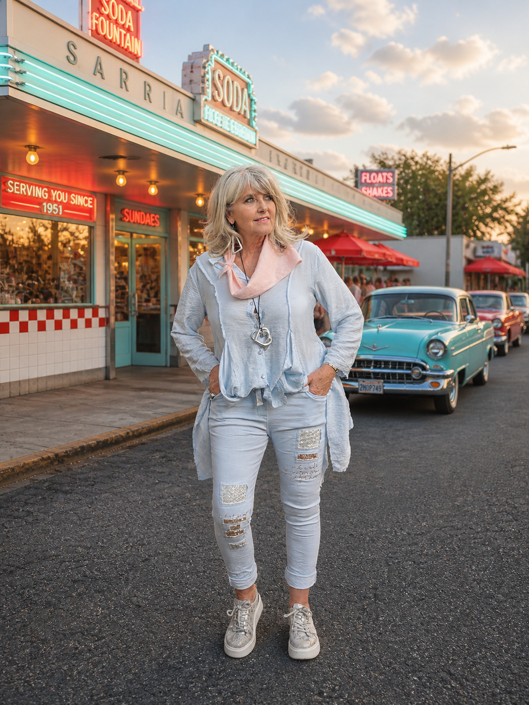 Matilda Top Blue