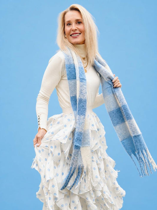 Fluff  Block Scarf