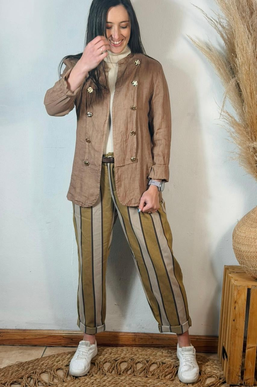 Stripe Pants Mustard
